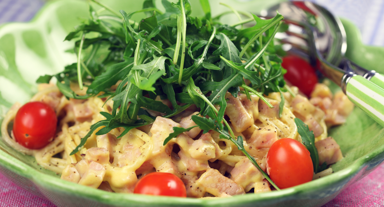 Spaghetti carbonara med kassler