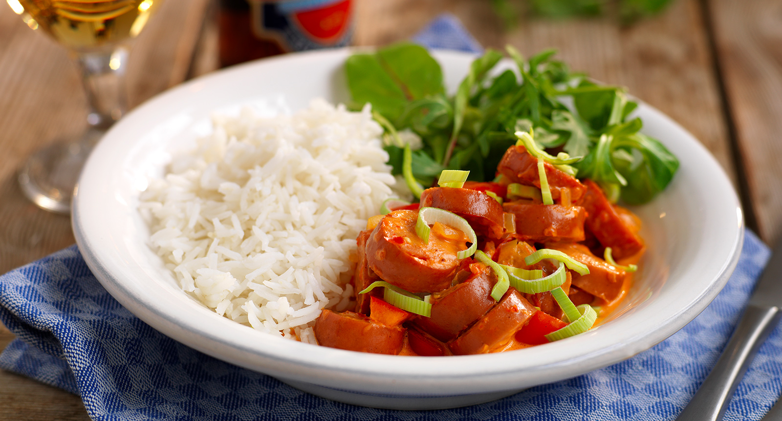 Korvgryta med paprika