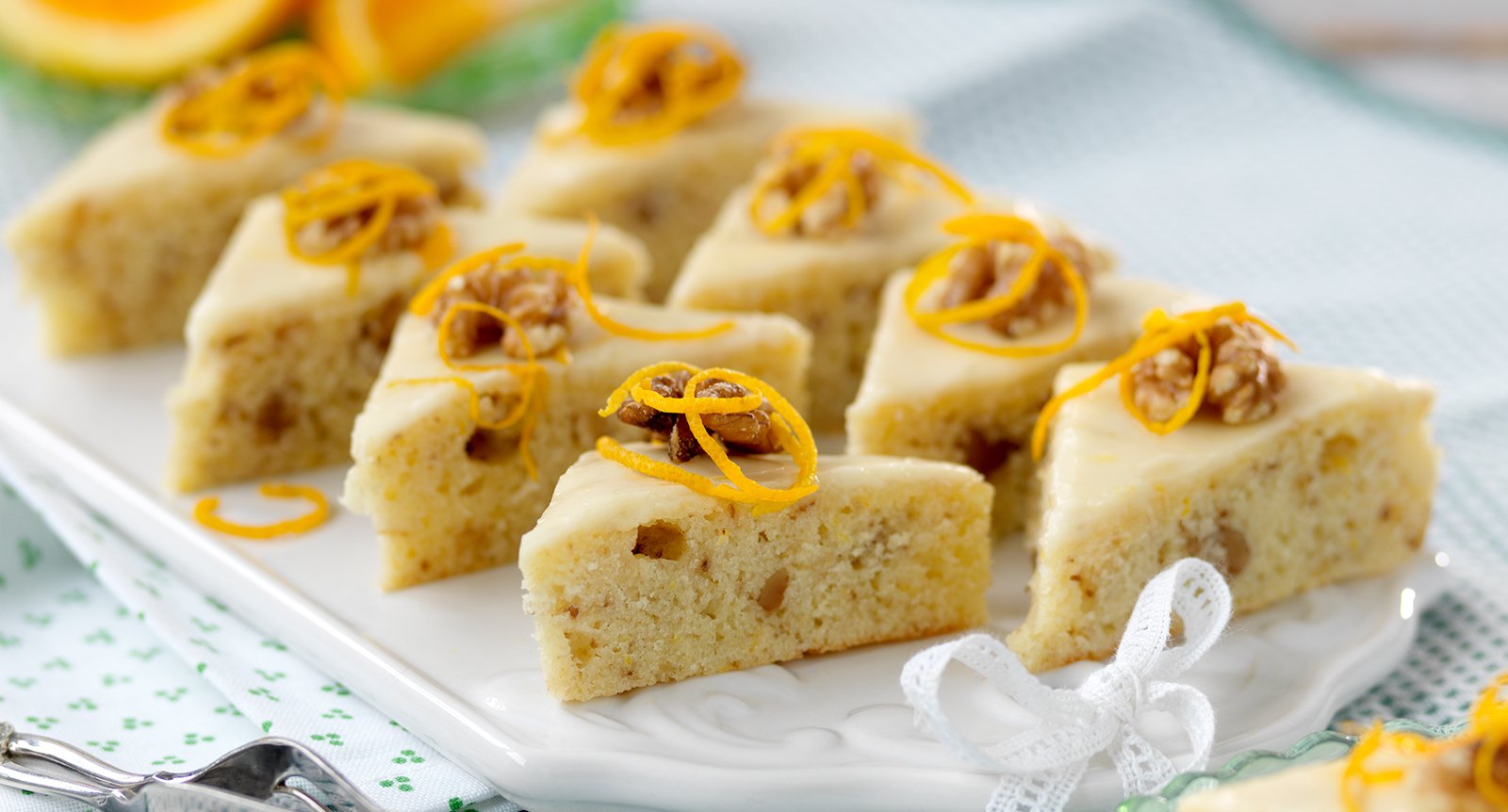 Apelsinkaka med valnötter