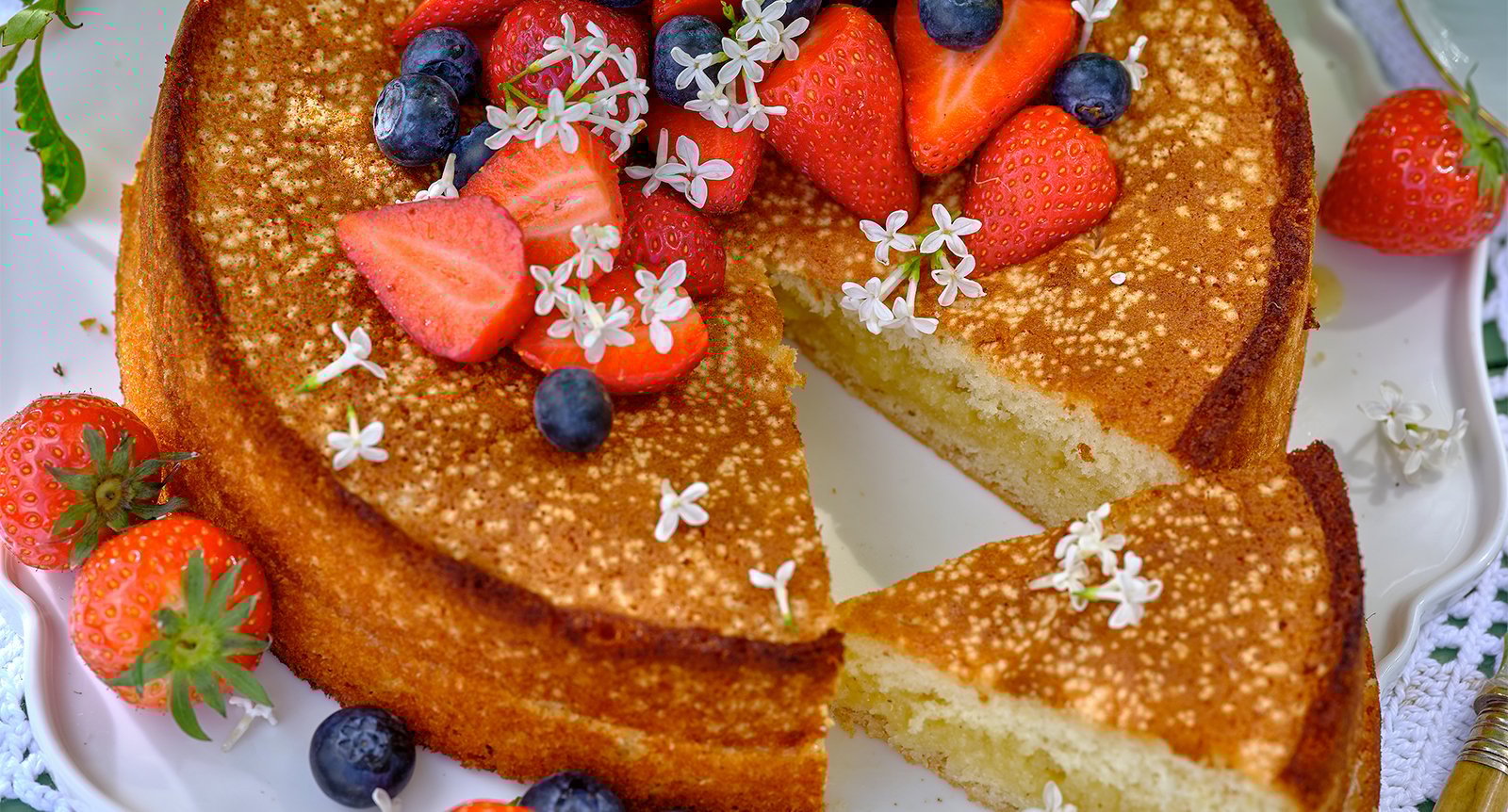 Vaniljfylld ­sockerkaka