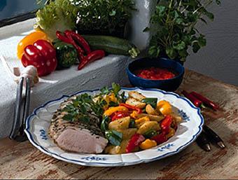 Örtkryddad kotlett med tomatsalsa
