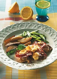 Fläskfilé saltimbocca