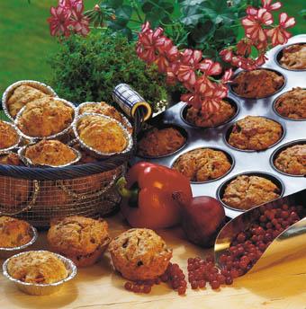 Vegetariska pizzamuffins