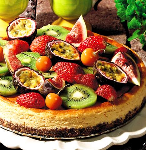 Choklad- och apelsincheesecake
