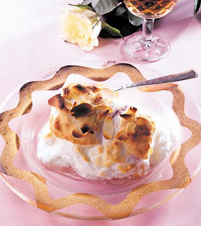 Glassbakelser med marängtäcke