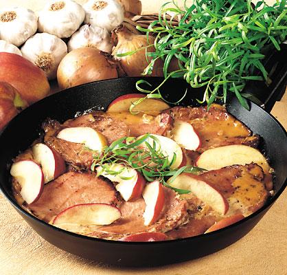 Kassler med äpple