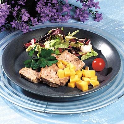 Lantpaté med mangosalsa