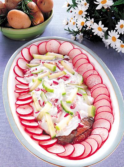 Sommarsill med gräddfil