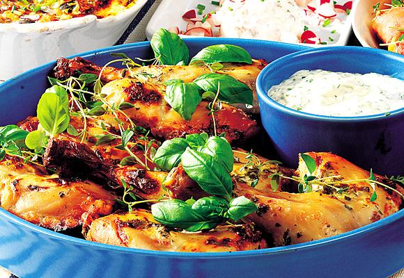 Örtmarinerade kycklingklubbor
