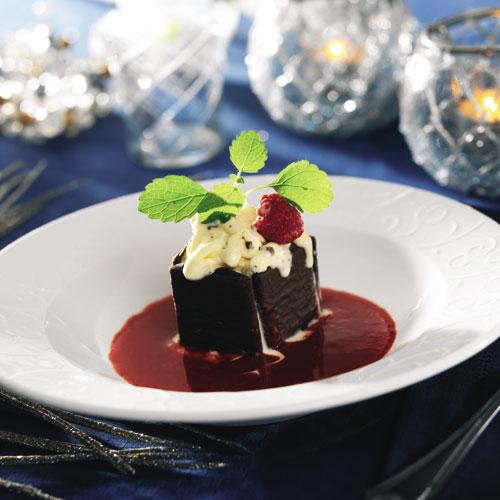 Frusen Semi Freddo i chokladaskar