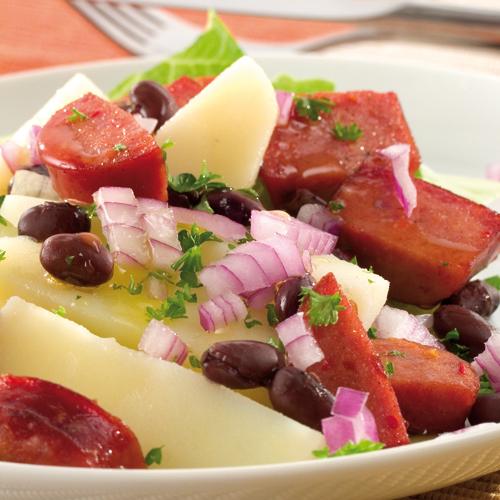 Kryddig korvsallad
