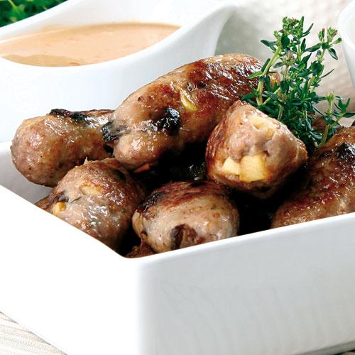 Skinkfärsjärpar med katrinplommon och äpple