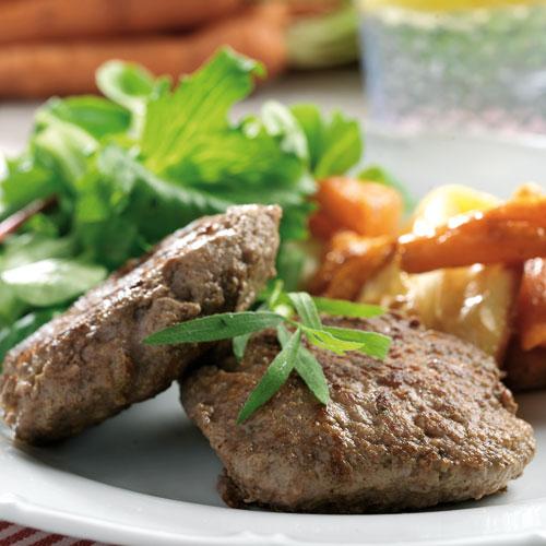 Franska färsbiffar med ugnsrostad potatis
