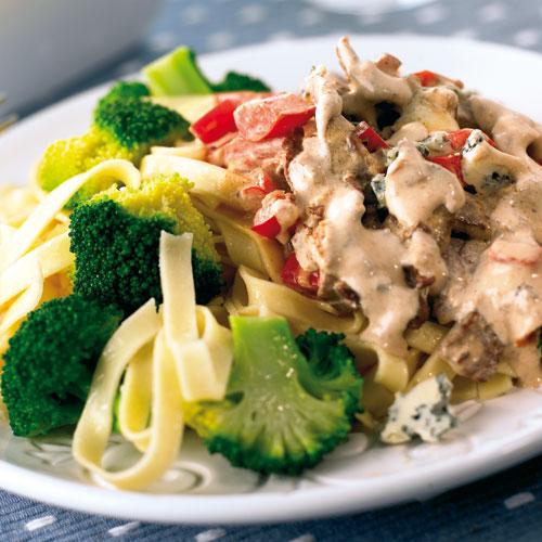 Ädellövbiff med tagliatelle
