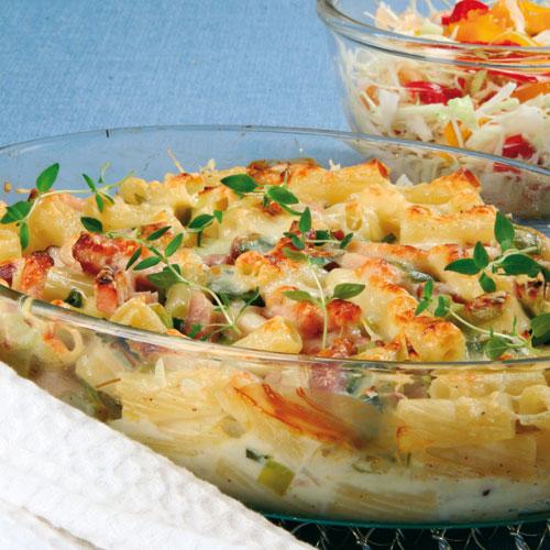 Pastagratäng med kassler