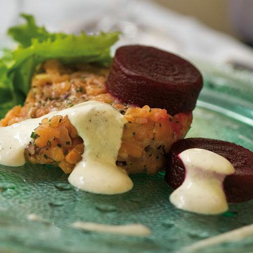 Limemarinerad laxtartar