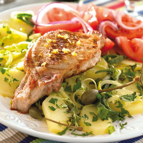Kotlett med varm potatissallad