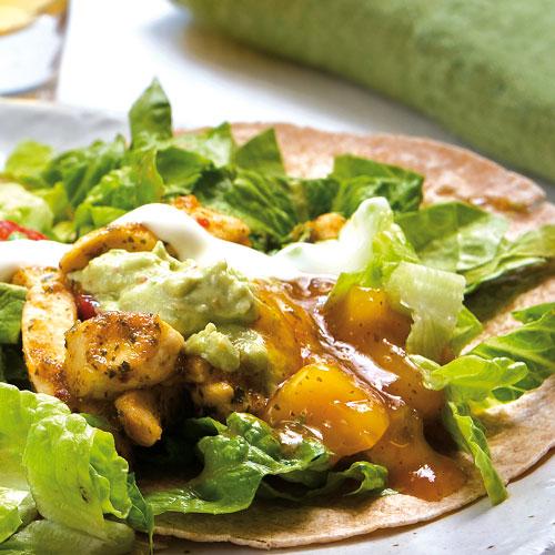 Kycklingfajitas med guacamole