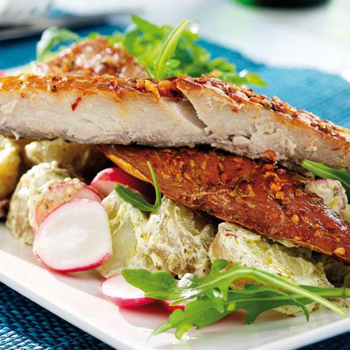 Rökt fisk med potatissallad