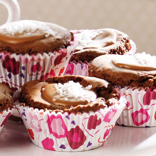 Chokladmuffins med nougattopp