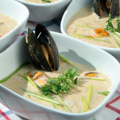 Musselsoppa i termos