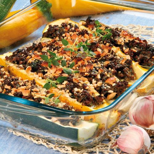 Lammfärsfylld squash
