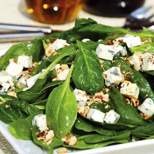 Spenatsallad med ädelost