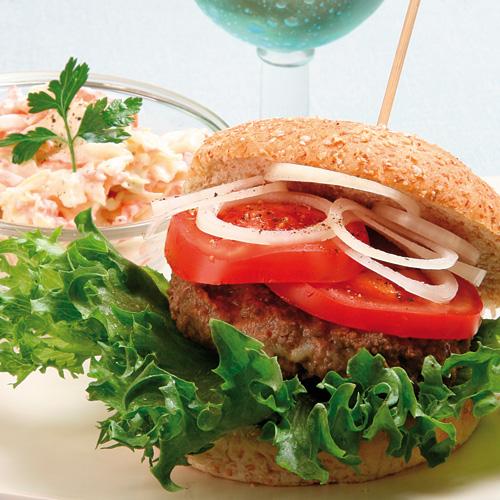 Hamburgare med coleslawsallad