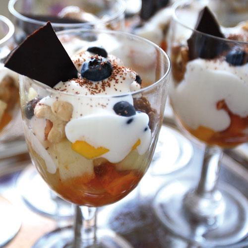 Fin fruktdessert
