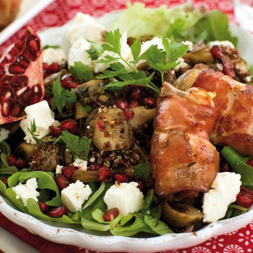 Quinoasallad med granatäpple