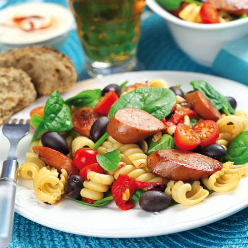 Pastasallad med Santoreggiakorv