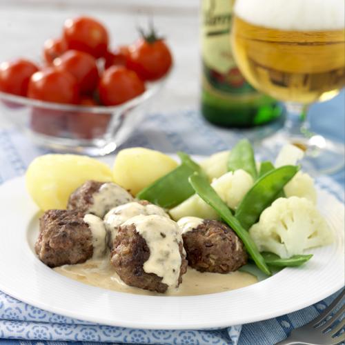Köttbullar med rödbetor