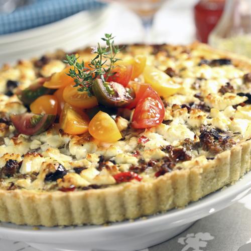 Lammfärspaj med tomatmix