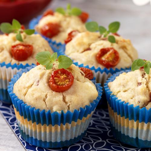Skinkmuffins med fetaost