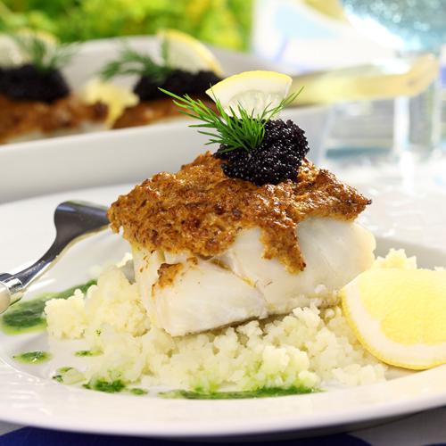 Torskrygg med kantarellcrème