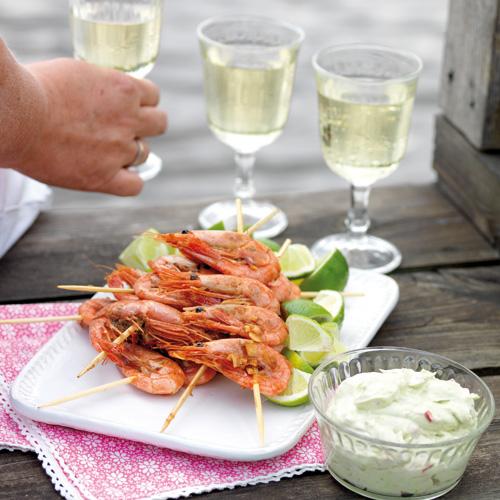 Grillade räkor
