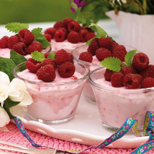 Yoghurtglass med hallon