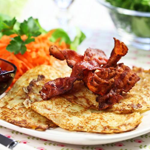 Raggmunk med bacon