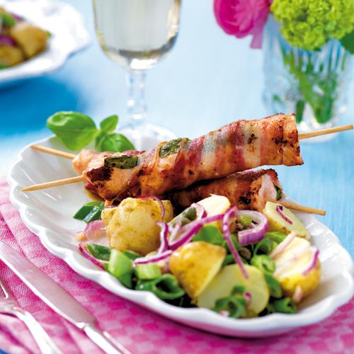 Laxspett med potatissallad