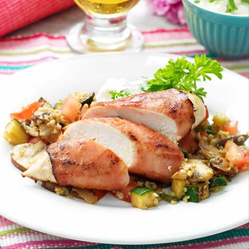 Kyckling med grönsaksbulgur