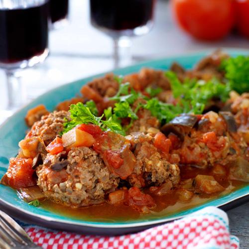 Lammfärsbullar med tomatsås