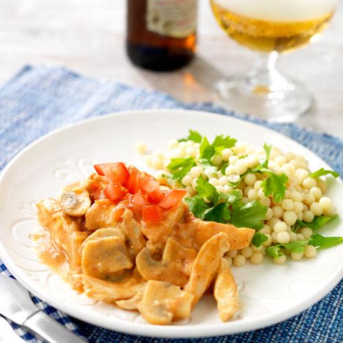 Kycklingstroganoff