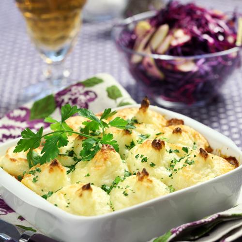 Shepherds pie med rödkålssallad