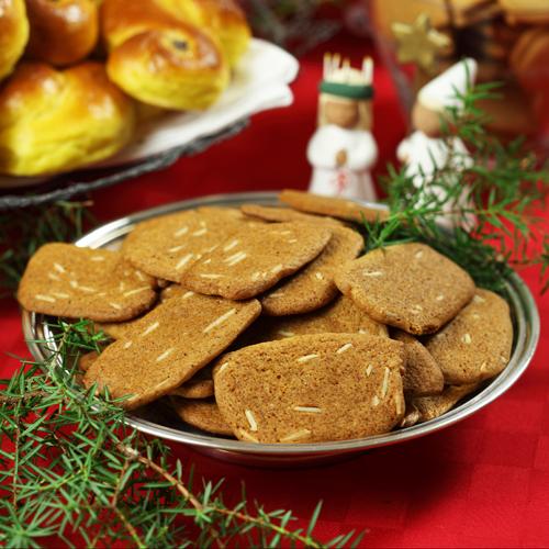 Skurna mandelpepparkakor