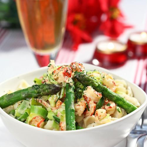 Pasta med kräftsås
