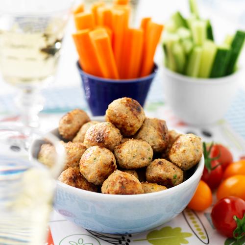Snackköttbullar med vitlök och persilja