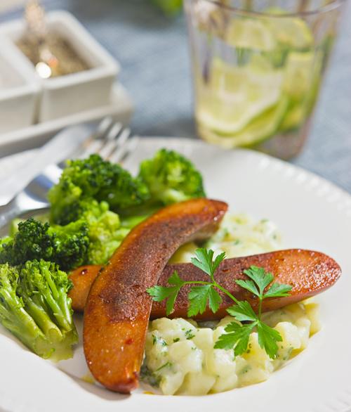 Chorizo med stuvad persiljepotatis