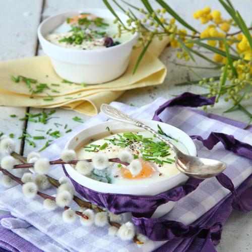 Ägg i kokott med matjessill