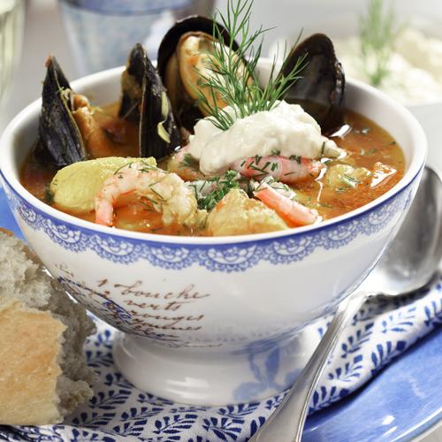 Bouillabaisse med aioli