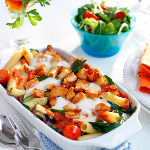 Gratinerad halloumipasta